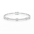 Lab Diamond Simple Round Cut 1.07 CT Bracelet