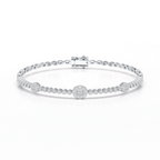 Lab Diamond Simple Round Cut 1.07 CT Bracelet