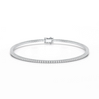 Simple Round 1.48 CT Lab Diamond Bracelet