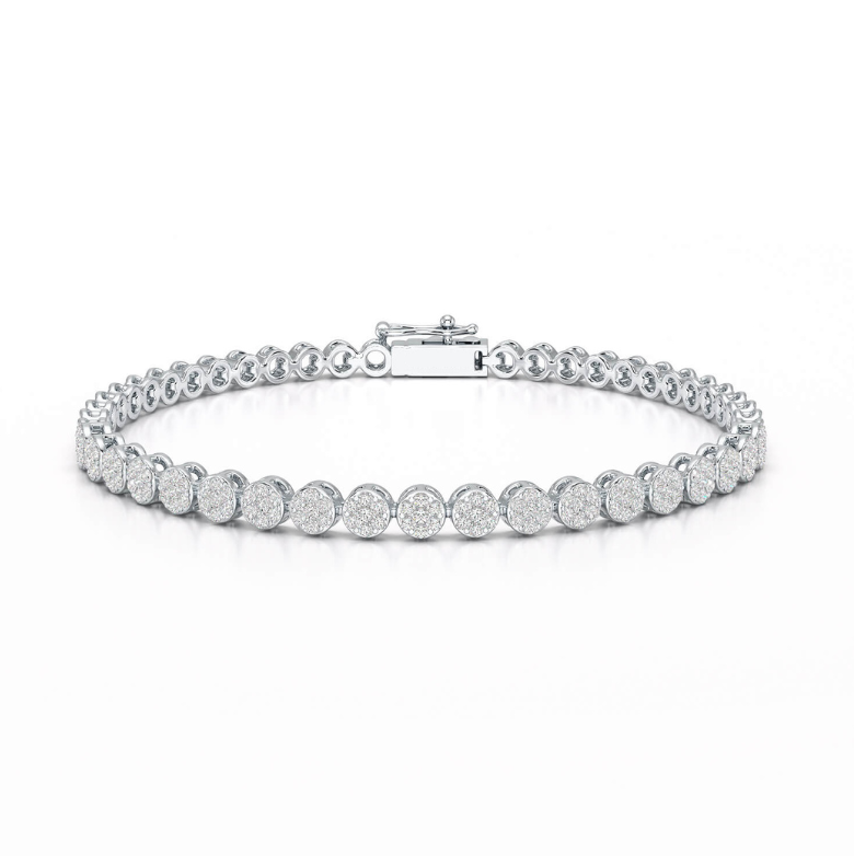 1,29 Karat 18 Karat Labordiamant-Tennisarmband