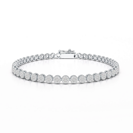 1.29 CT 18KT Lab Diamond Tennis Bracelet