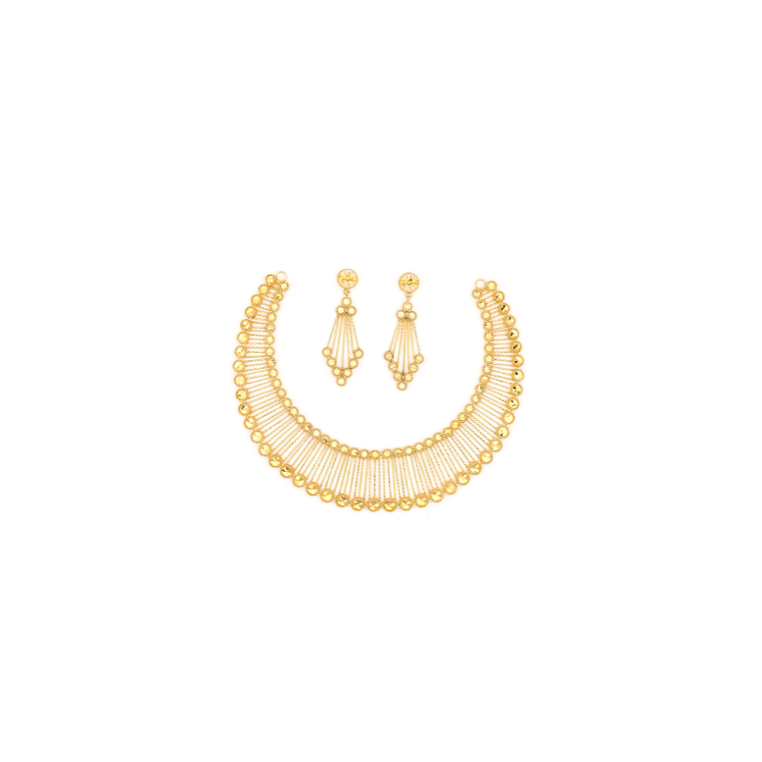 Gold Elegance Set with Earrings