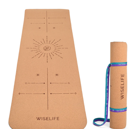 Cork & TPE Alignment Yoga Mat – 5mm