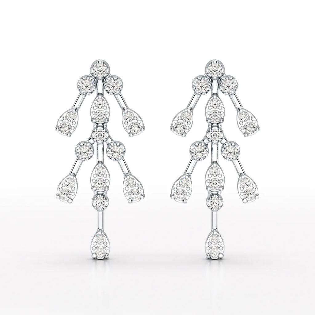 0.46 CT Lab Diamond Dangle Earring