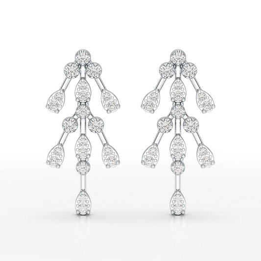 0.46 CT Lab Diamond Dangle Earring