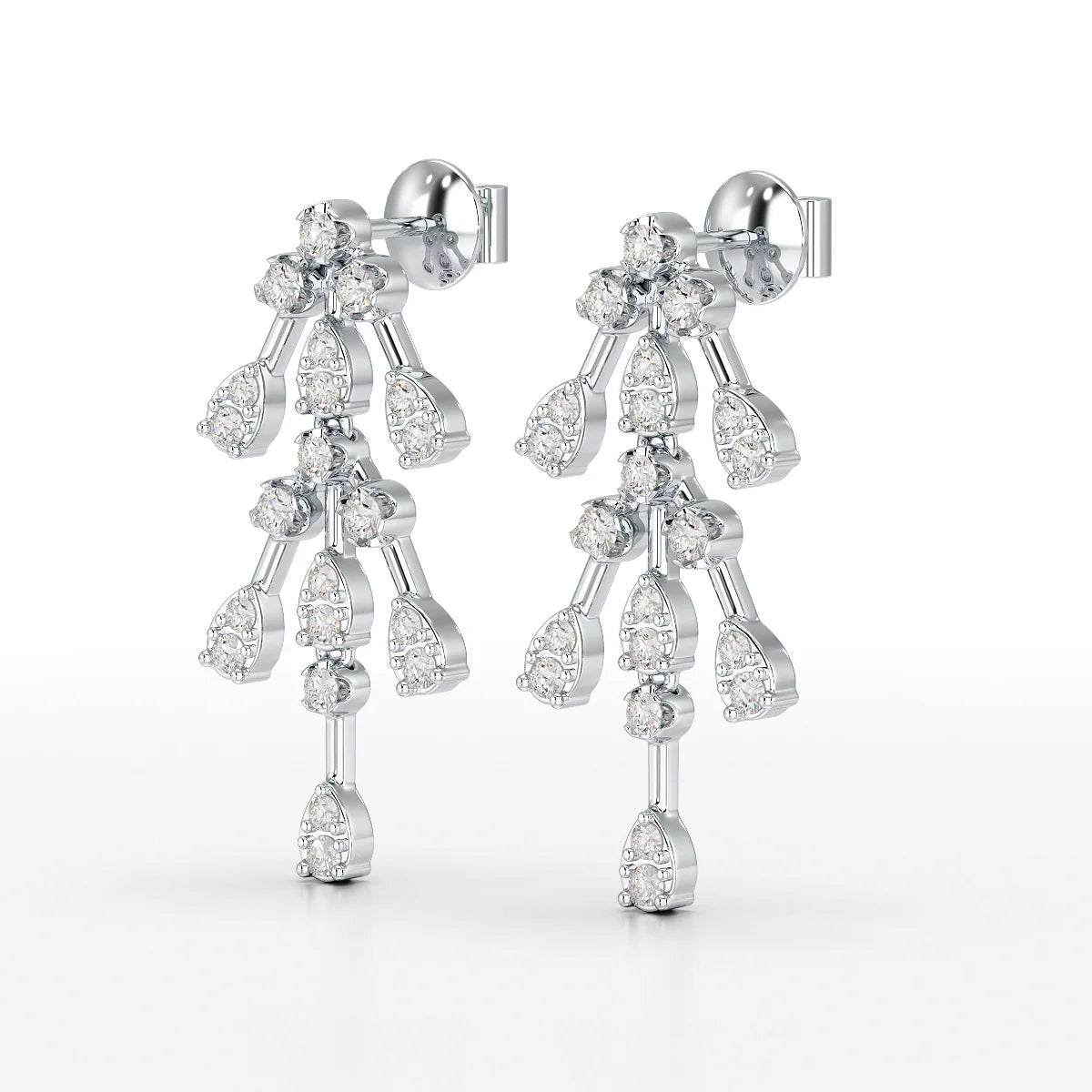 0.46 CT Lab Diamond Dangle Earring