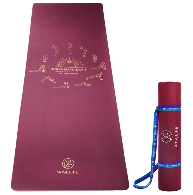 Purpose Printed Yoga Mat – Black Metallic (6MM)