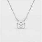 1 CT Cushion Solitaire Lab Grown Diamond Pendant