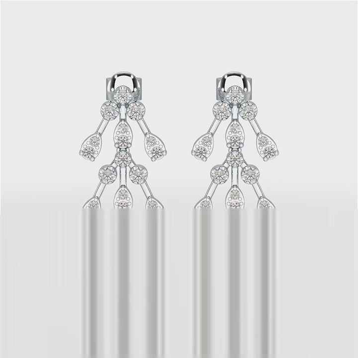 0.46 CT Lab Diamond Dangle Earring