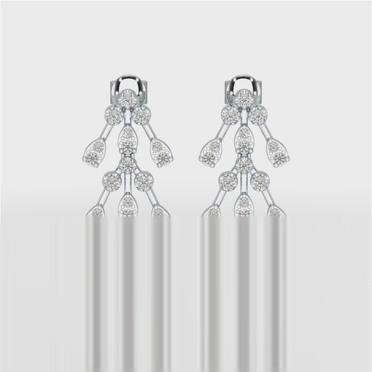 0.46 CT Lab Diamond Dangle Earring