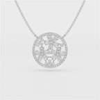 2,57 Karat Anhänger mit birnenförmigem Blumen-Lab-Diamant
