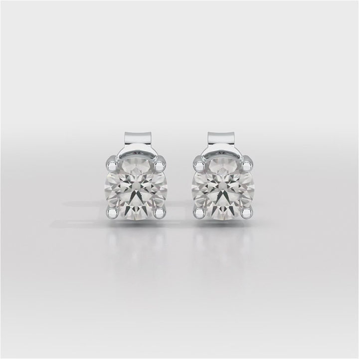 0.87 CT Lab Created Diamond Stud Earrings