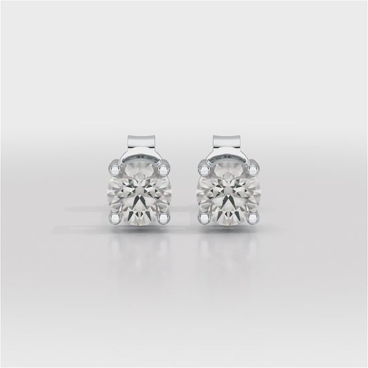 0.87 CT Lab Created Diamond Stud Earrings