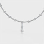2.57 CT Lab Diamond Drop Necklace