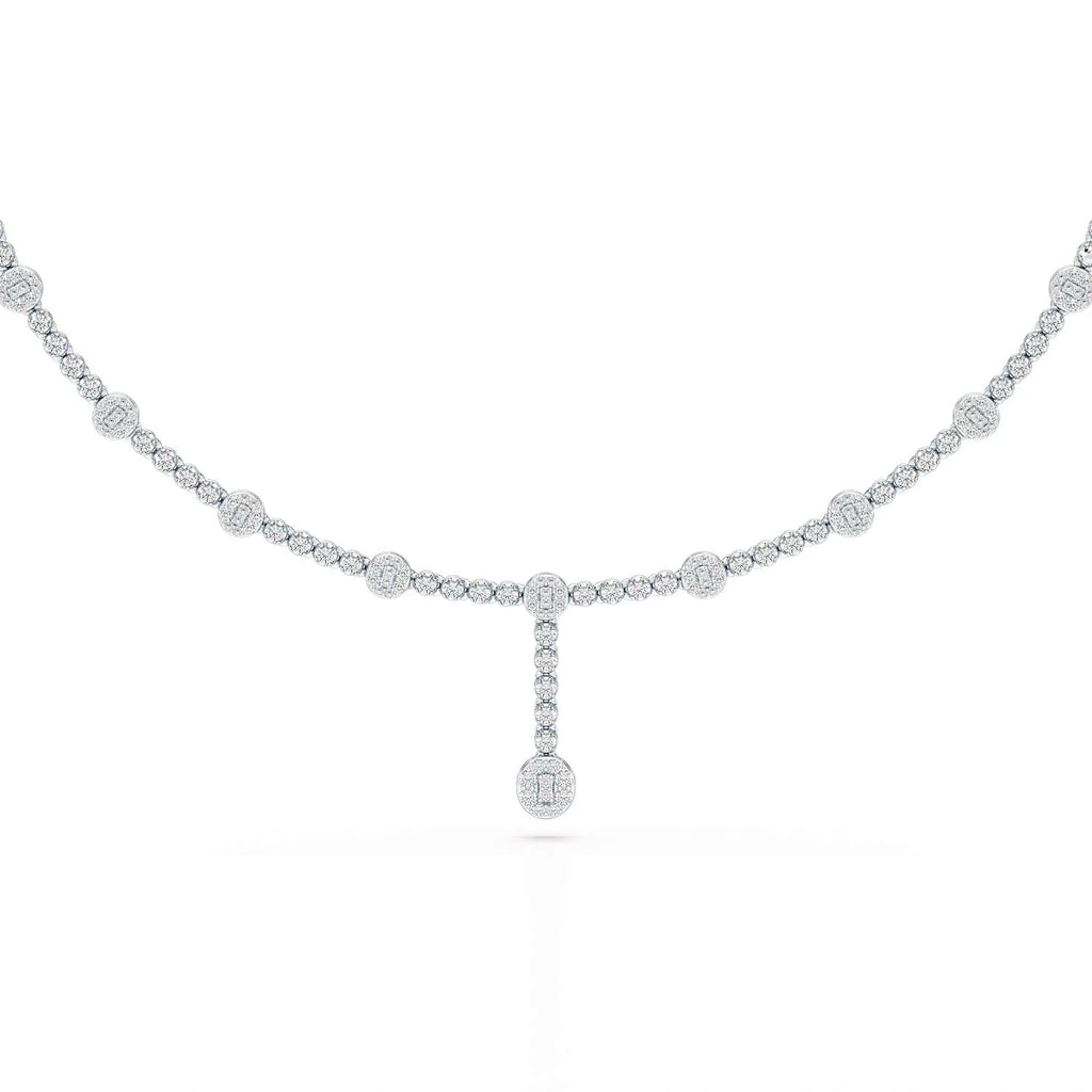 2.57 CT Lab Diamond Drop Necklace