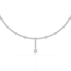 2.57 CT Lab Diamond Drop Necklace