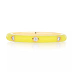 EMBELLISHED 925 SILVER STACKABLE ENAMEL COLOR RINGS