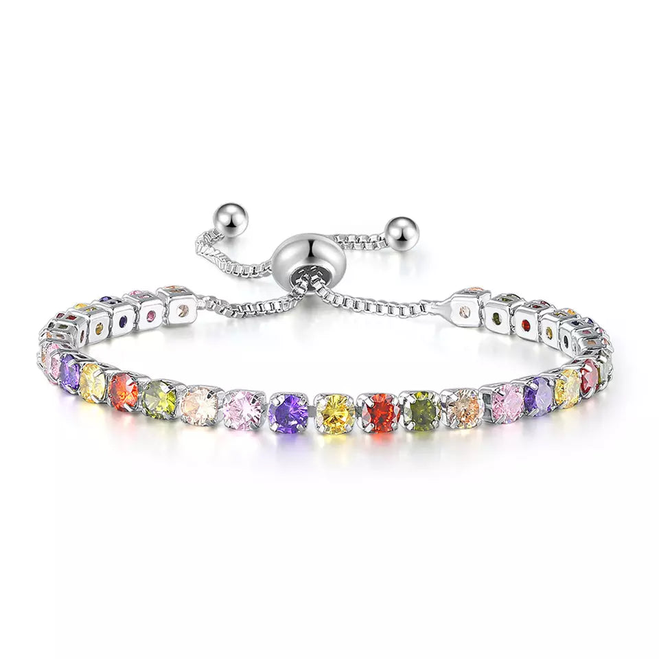 BRACCIALE TENNIS NATALE IN ARGENTO 925
