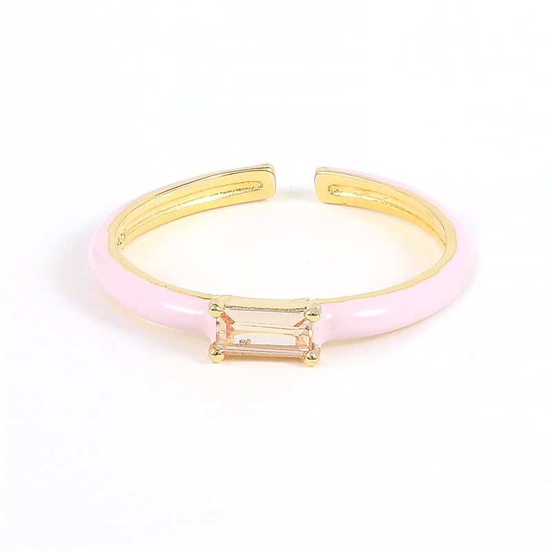 SILVIE 925 SILVER ENAMEL COLOR RINGS
