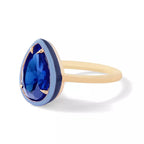 PEAR 925 SILVER ENAMEL COLOR RINGS