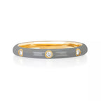 EMBELLISHED 925 SILVER STACKABLE ENAMEL COLOR RINGS