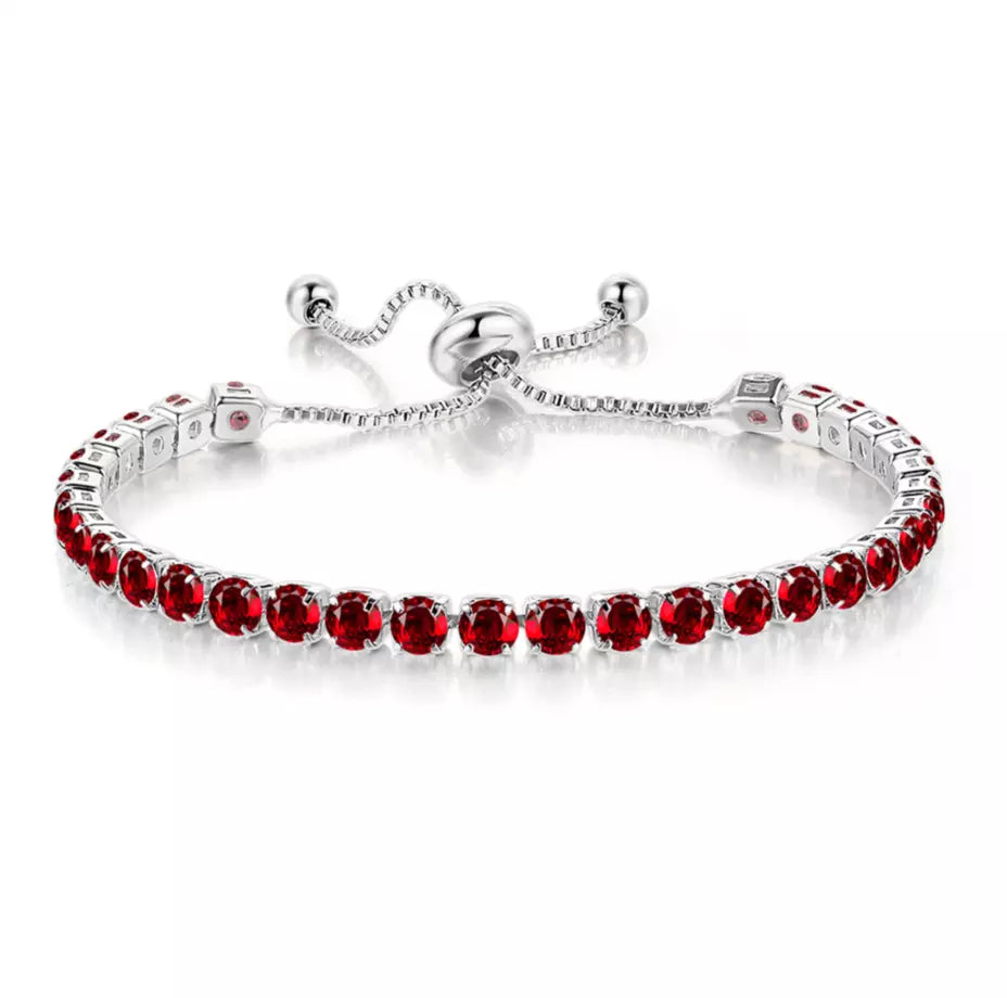 BRACCIALE TENNIS NATALE IN ARGENTO 925