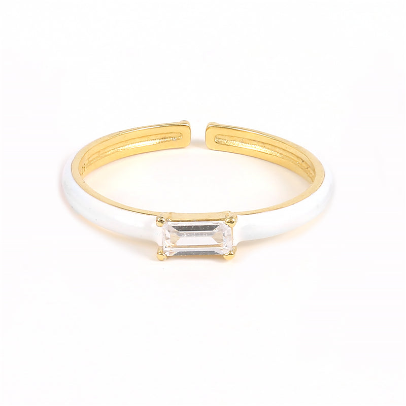 SILVIE 925 SILVER ENAMEL COLOR RINGS