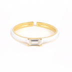 SILVIE 925 SILVER ENAMEL COLOR RINGS