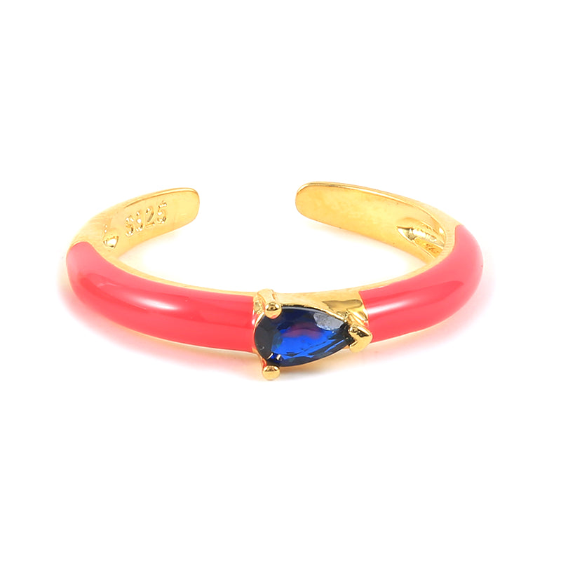 TWEETY 925 SILVER ENAMEL COLOR RINGS