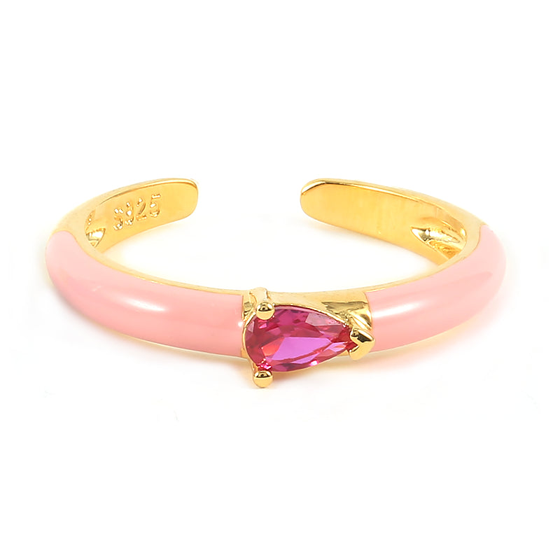 TWEETY 925 SILVER ENAMEL COLOR RINGS