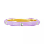 EMBELLISHED 925 SILVER STACKABLE ENAMEL COLOR RINGS