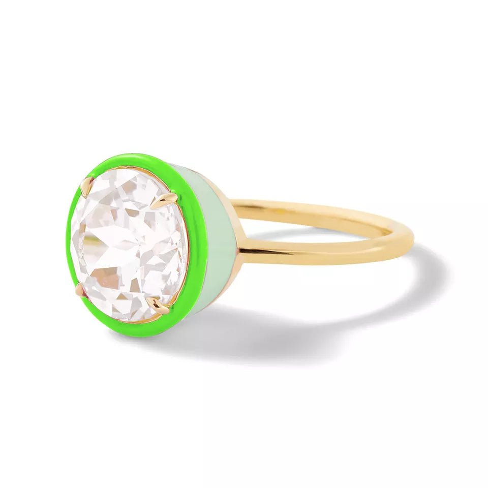 COOLBEANS 925 SILVER ENAMEL COLOR RINGS
