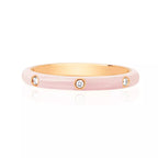 EMBELLISHED 925 SILVER STACKABLE ENAMEL COLOR RINGS