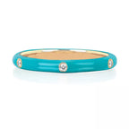 EMBELLISHED 925 SILVER STACKABLE ENAMEL COLOR RINGS