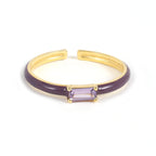 SILVIE 925 SILVER ENAMEL COLOR RINGS