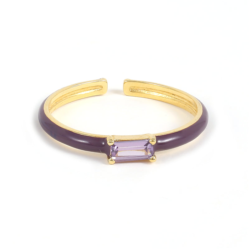 SILVIE 925 SILVER ENAMEL COLOR RINGS