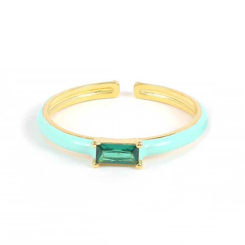 SILVIE 925 SILVER ENAMEL COLOR RINGS