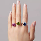 COOLBEANS 925 SILVER ENAMEL COLOR RINGS