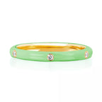 EMBELLISHED 925 SILVER STACKABLE ENAMEL COLOR RINGS