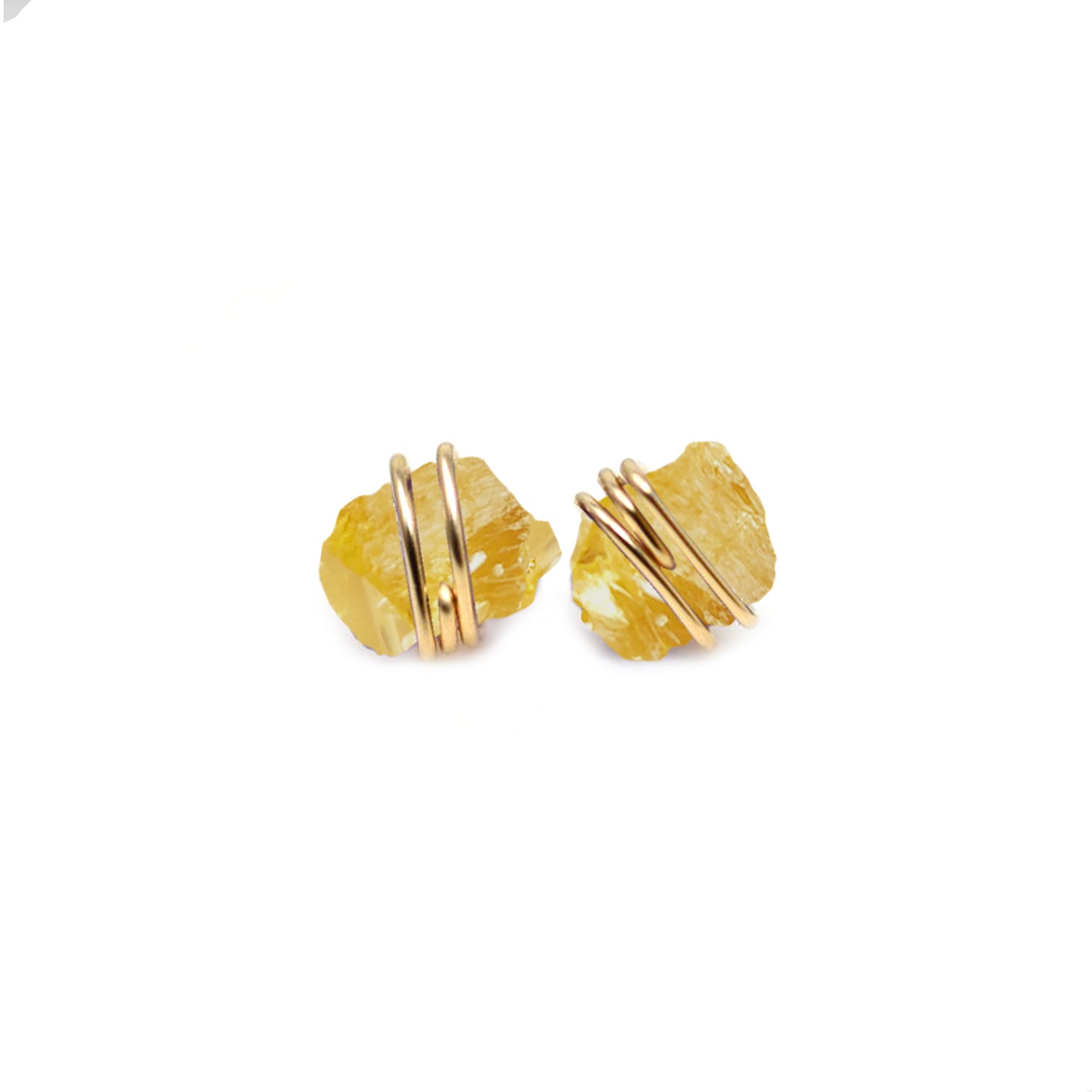 KNOTS - 925 SILVER NATURAL CRYSTAL EARRINGS