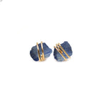 KNOTS - 925 SILVER NATURAL CRYSTAL EARRINGS