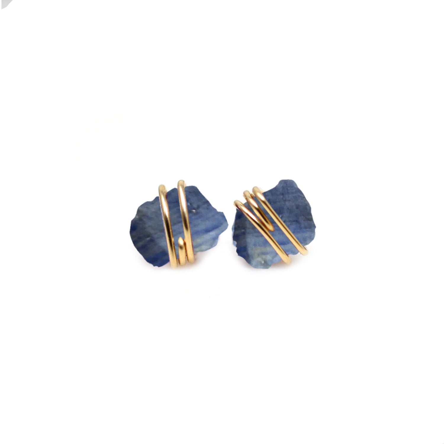 KNOTS - 925 SILVER NATURAL CRYSTAL EARRINGS