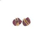 KNOTS - 925 SILVER NATURAL CRYSTAL EARRINGS