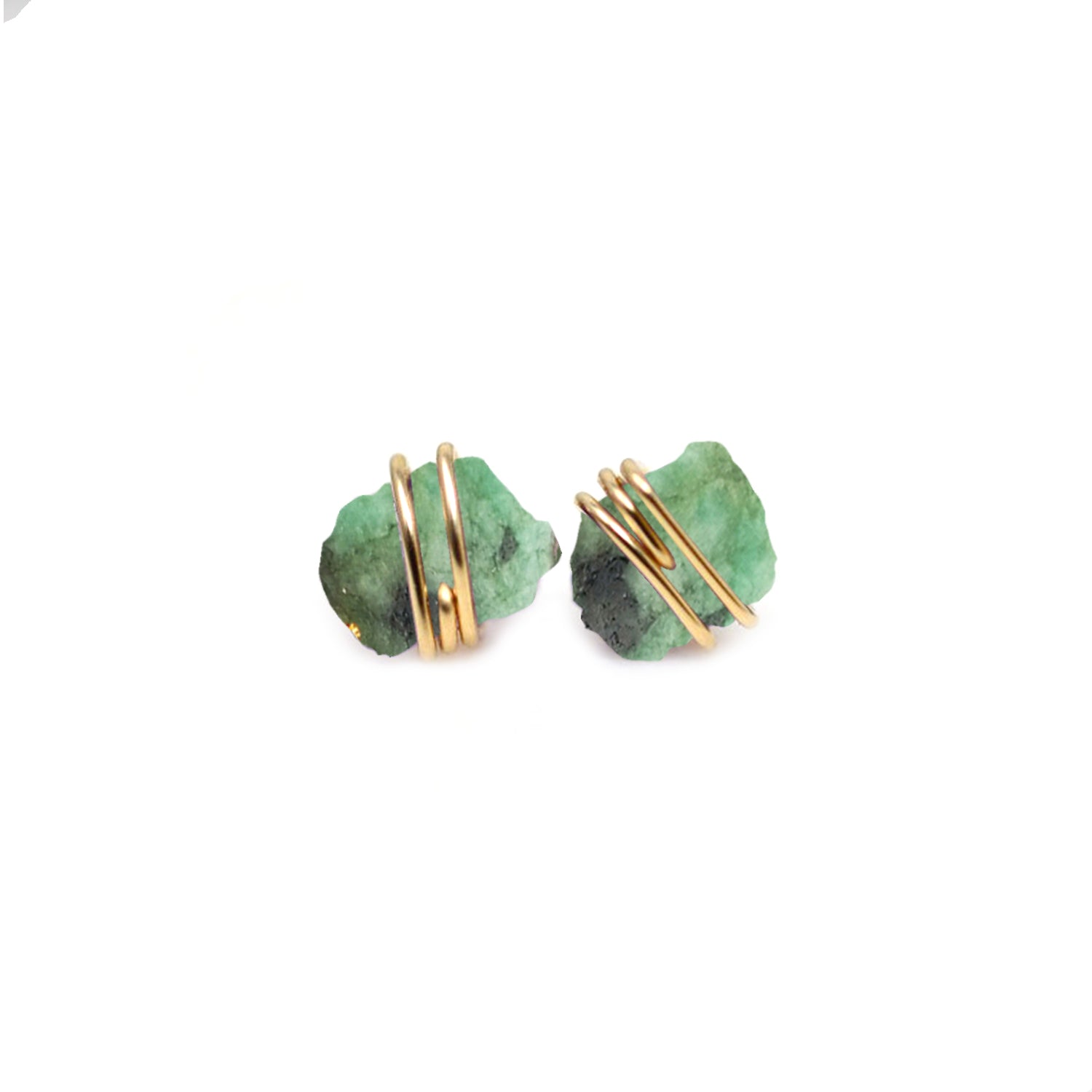 KNOTS - 925 SILVER NATURAL CRYSTAL EARRINGS