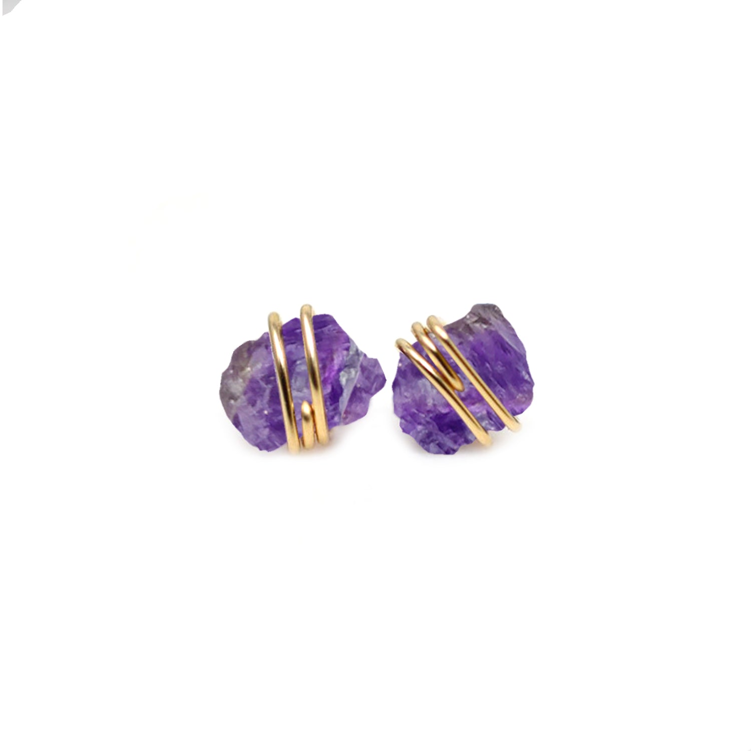 KNOTS - 925 SILVER NATURAL CRYSTAL EARRINGS